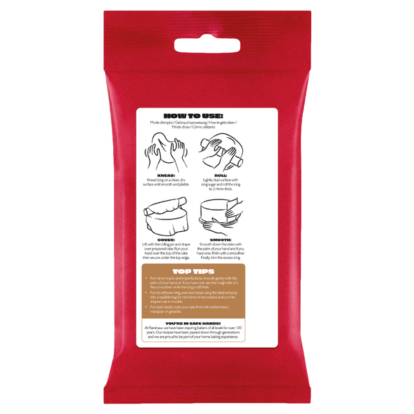 Renshaw Teddy Brown - Just Roll With It Sugarpaste Fondant Icing 250g