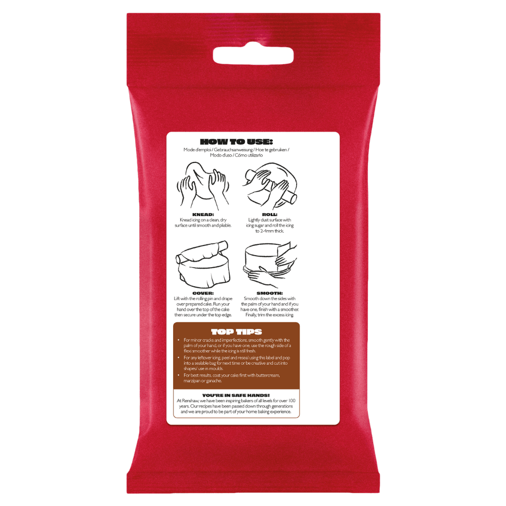 Renshaw Dark Brown - Just Roll With It Sugarpaste Fondant Icing 250g