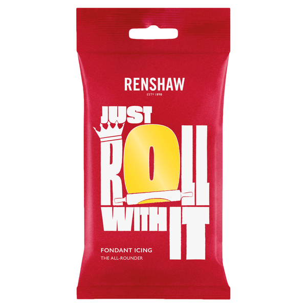 Renshaw Yellow - Just Roll With It Sugarpaste Fondant Icing 1kg - Renshaw