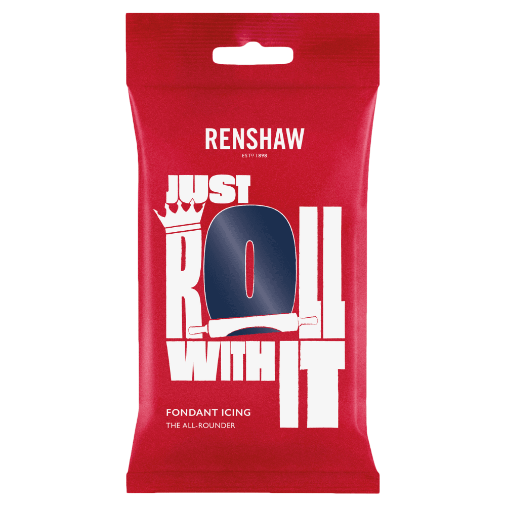 Renshaw Navy Blue - Just Roll With It Sugarpaste Fondant Icing 250g