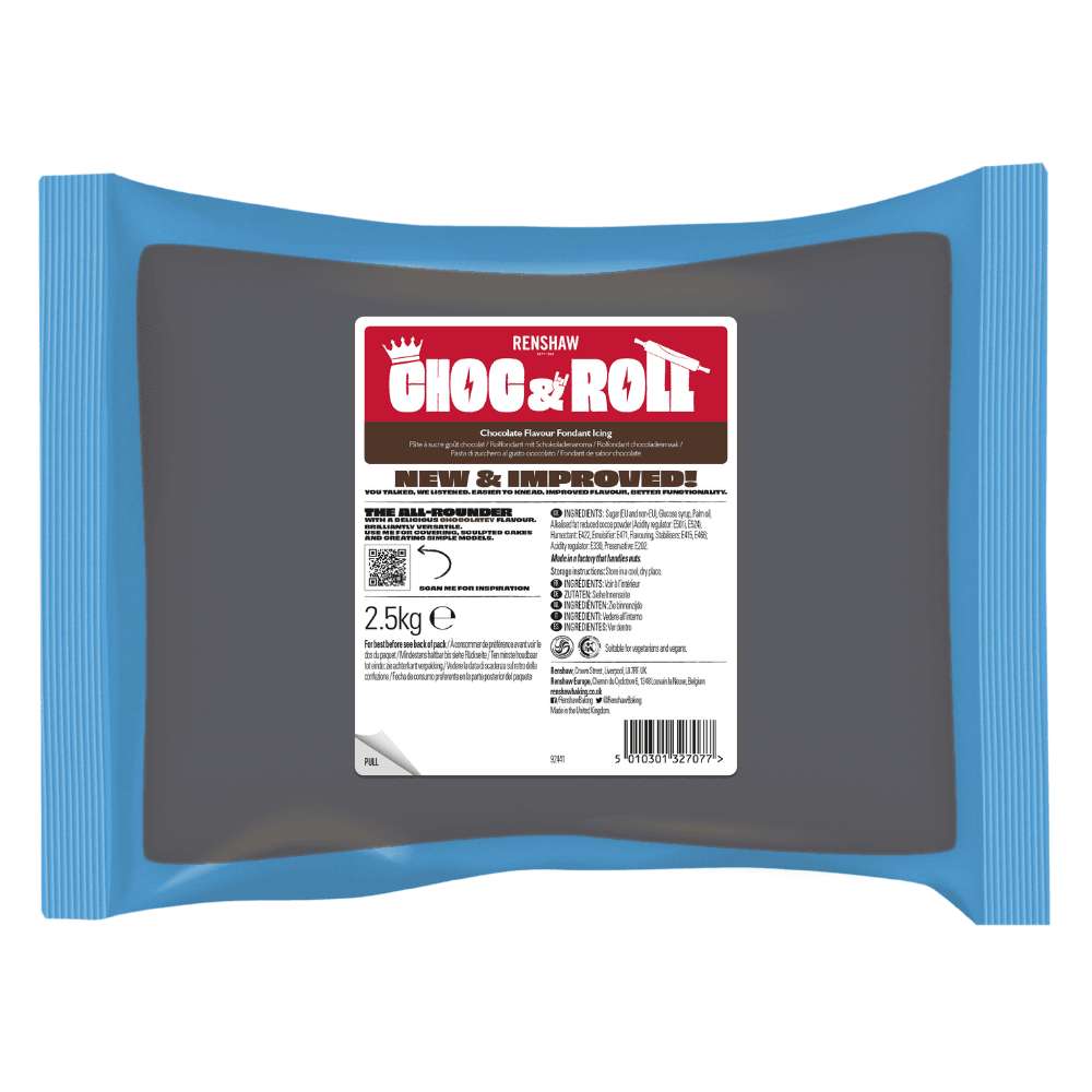 Renshaw Choc & Roll Chocolate Flavour Sugarpaste Fondant Icing