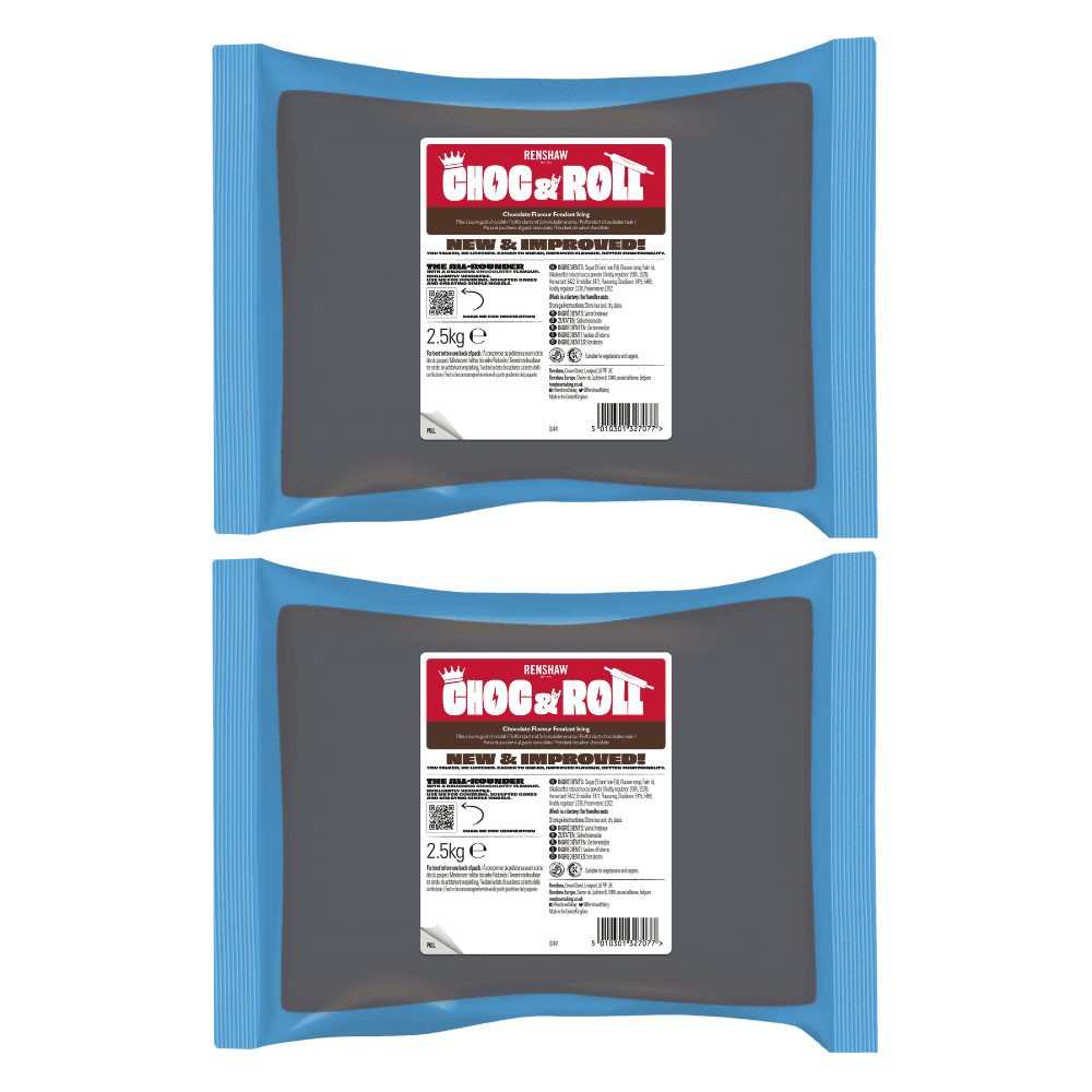 Renshaw Choc & Roll Chocolate Flavour Sugarpaste Fondant Icing