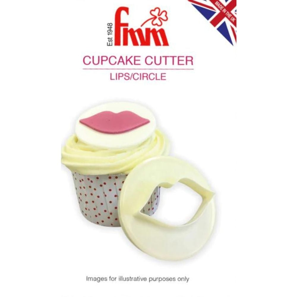 FMM Cupcake Cutter Lips/Circle Icing Cutter - FMM