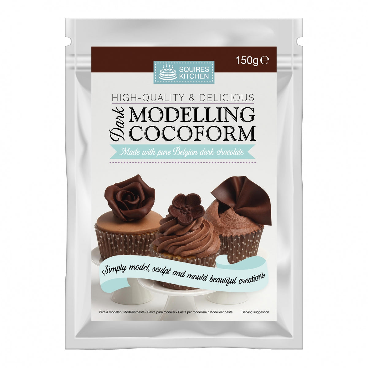 Squires Kitchen Dark - Cocoform Modelling Chocolate 150g