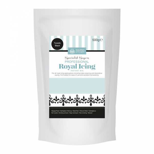 Squires Kitchen Tuxedo Black Royal Icing Mix