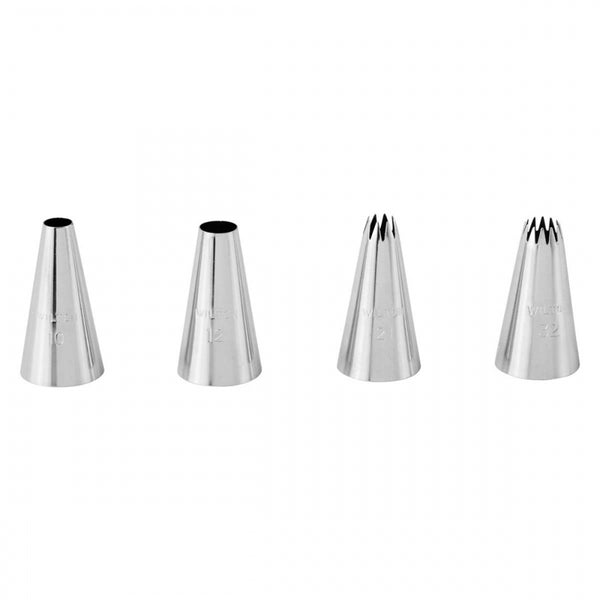 Wilton Large Piping Tip Set Of 4 (No.10, No.12, No.21, No.32)