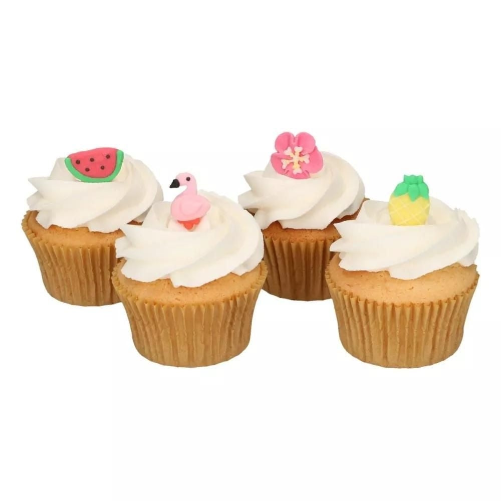 FunCakes Tropical Sugar Decorations Set Of 8