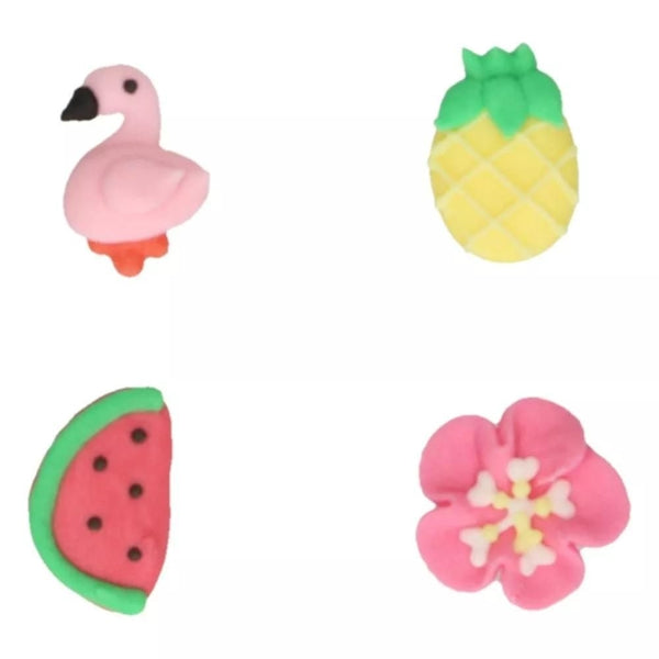 FunCakes Tropical Sugar Decorations Set Of 8