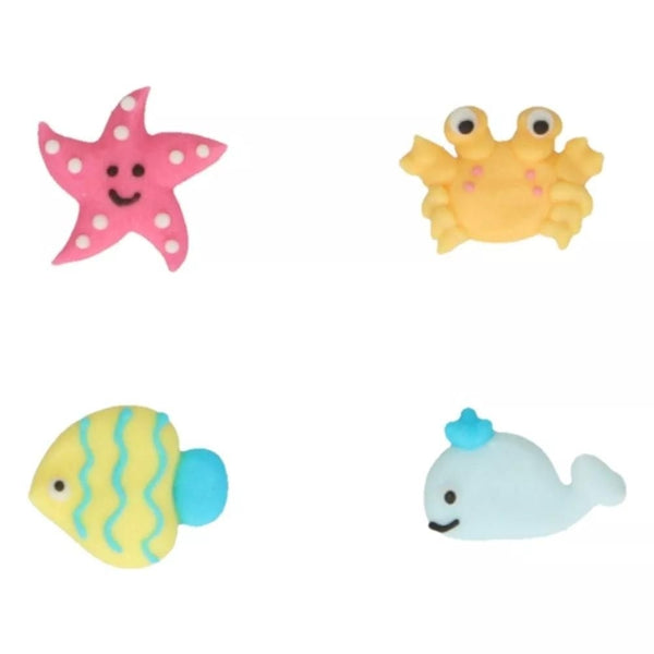 FunCakes Sea Life Sugar Decorations Set Of 8