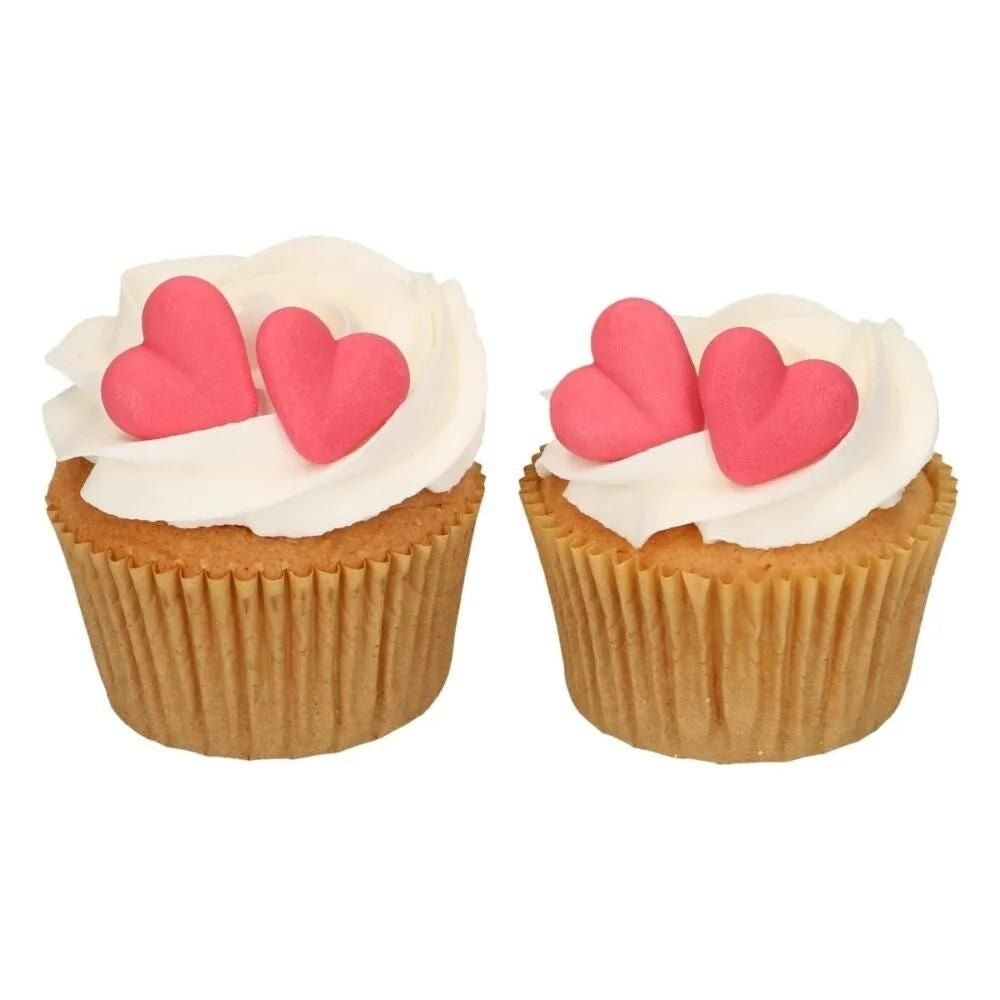 FunCakes Red Heart Sugar Decorations Set Of 8