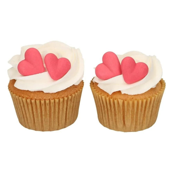 FunCakes Red Heart Sugar Decorations Set Of 8