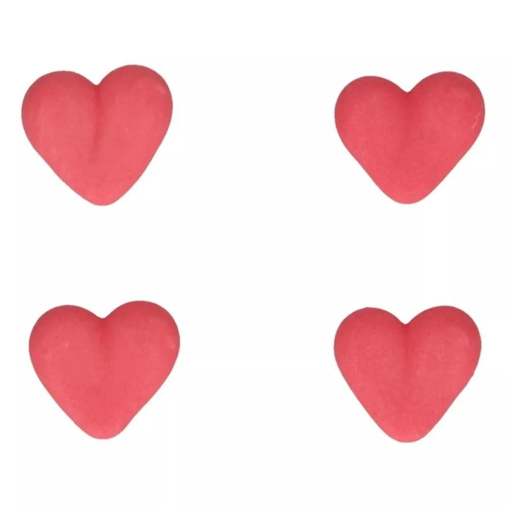 FunCakes Red Heart Sugar Decorations Set Of 8