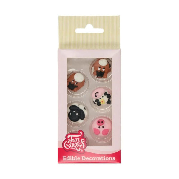 FunCakes Farm Animals Sugar Decorations Set Of 12