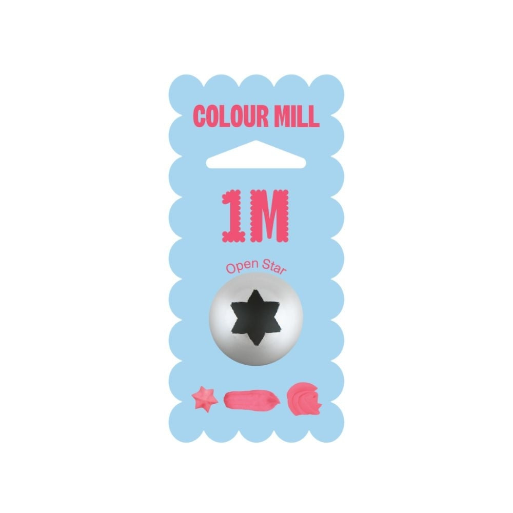 Colour Mill 1M Open Star Piping Tip