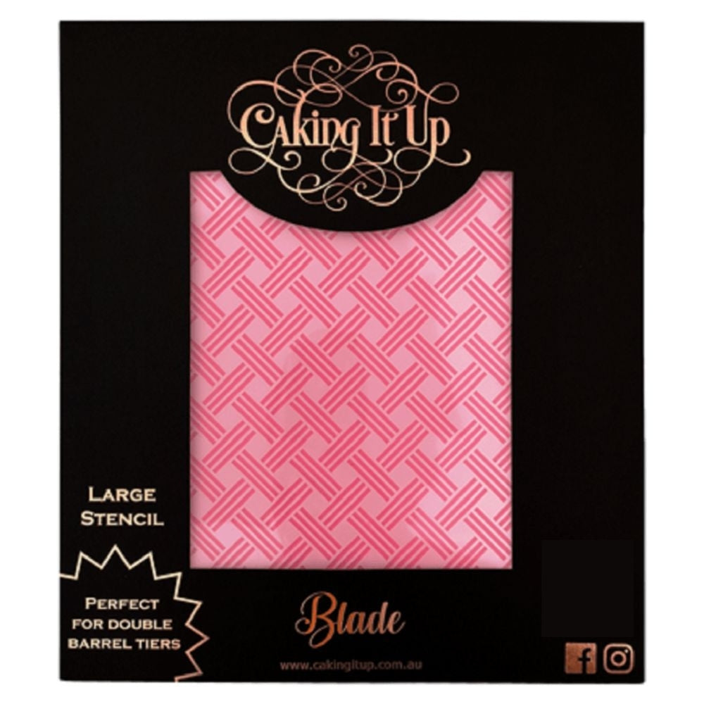 Caking It Up Blade Cake Stencil