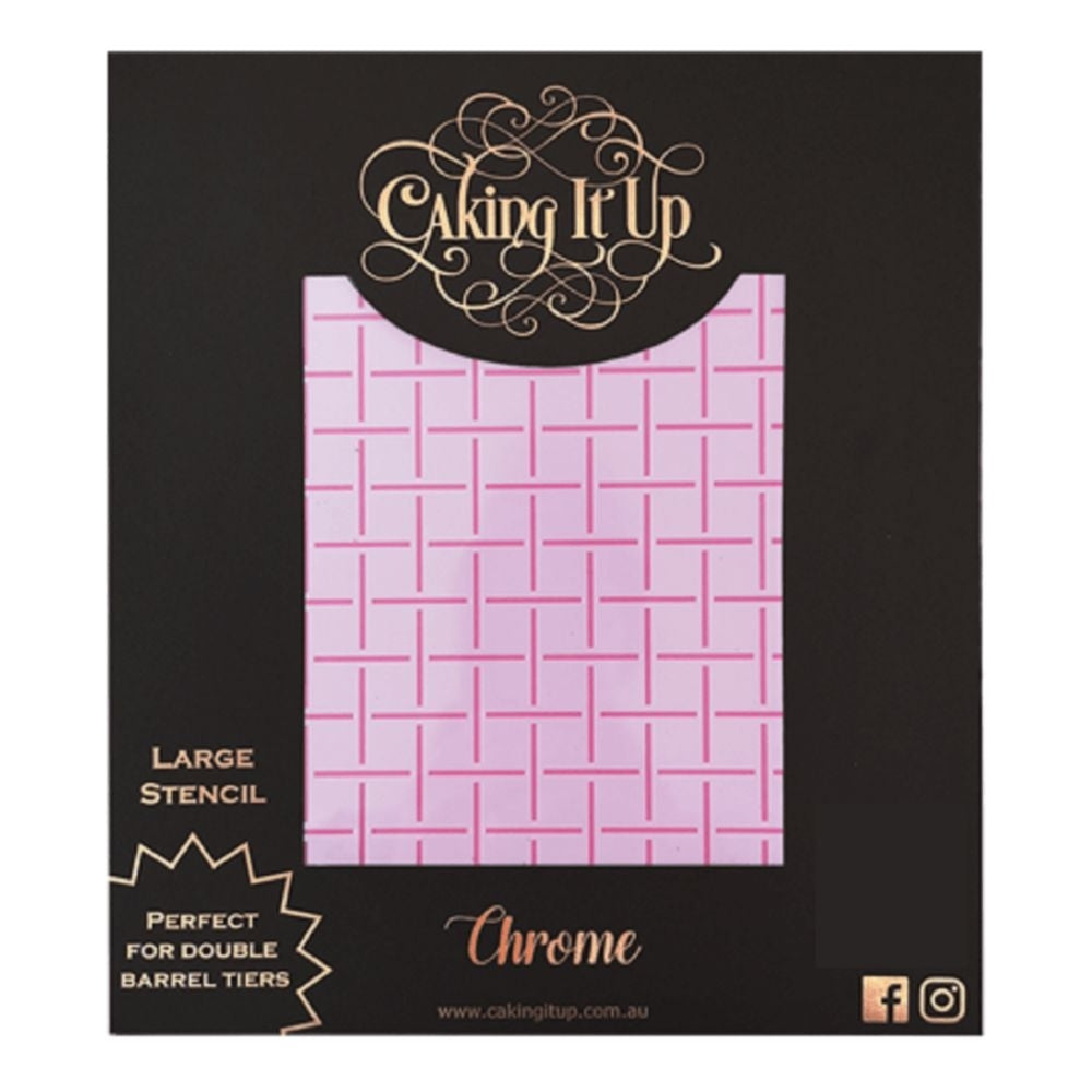 Caking It Up Chrome Cake Stencil
