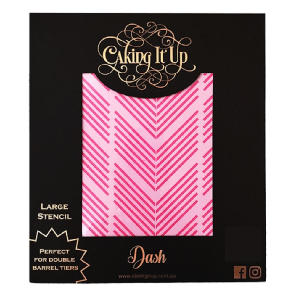 Caking It Up Dash Cake Stencil