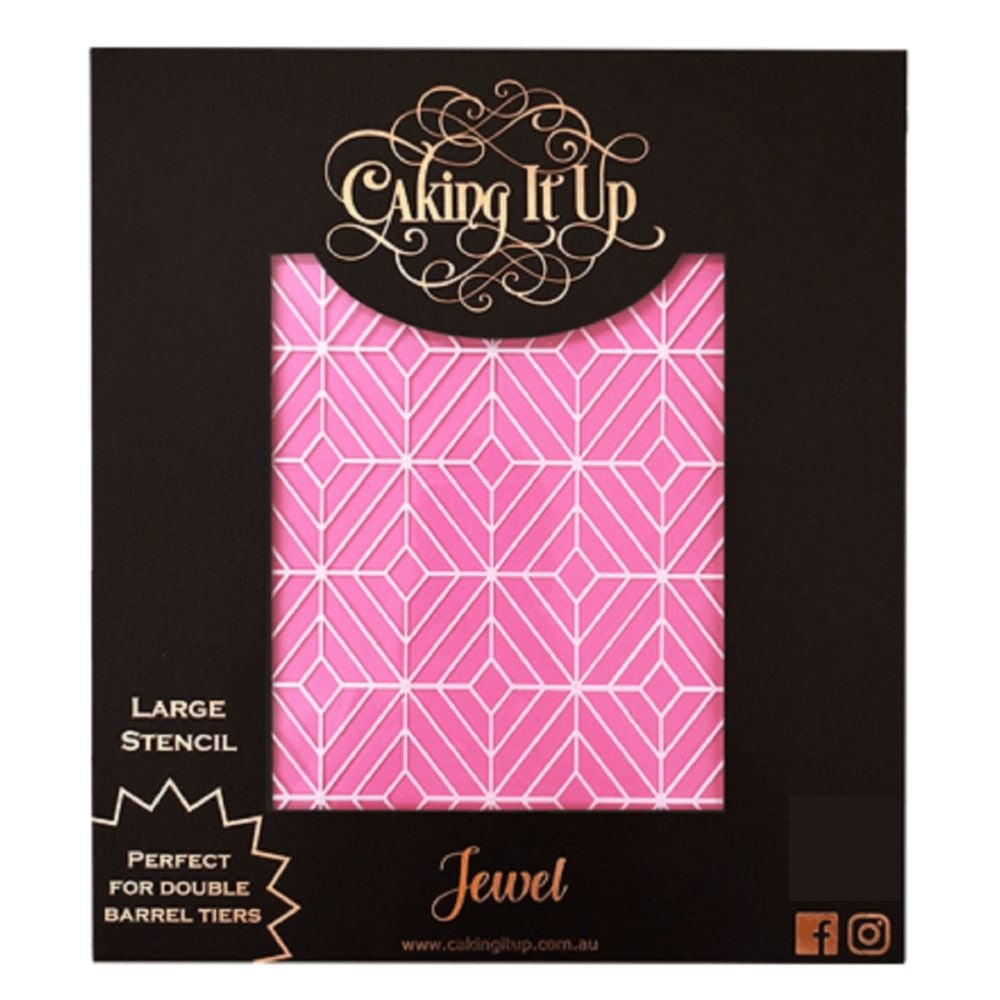 Caking It Up Jewel Cake Stencil