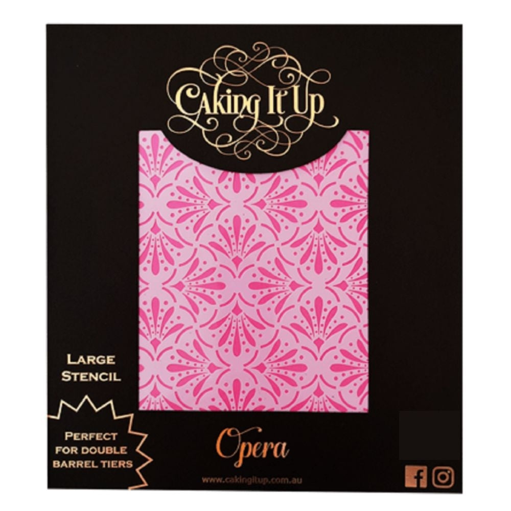 Caking It Up Opera Cake Stencil
