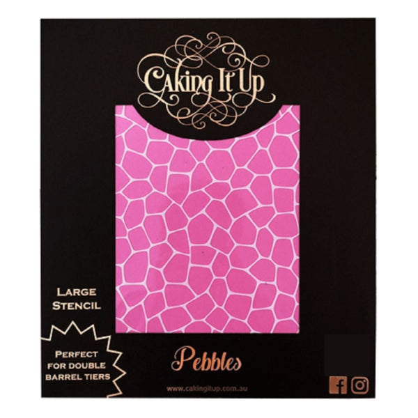 Caking It Up Pebbles Cake Stencil