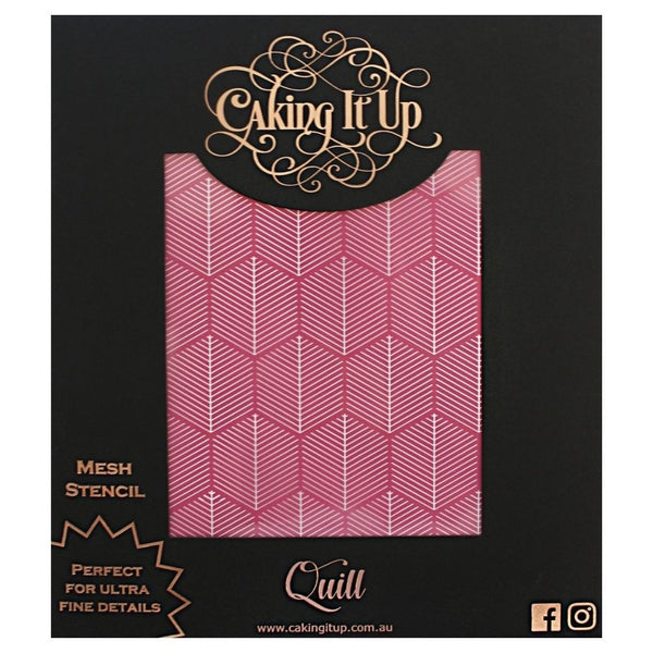 Caking It Up Quill Mesh Cake Stencil