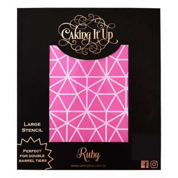 Caking It Up Ruby Cake Stencil