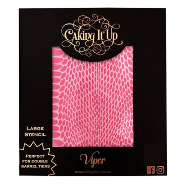 Caking It Up Viper Cake Stencil