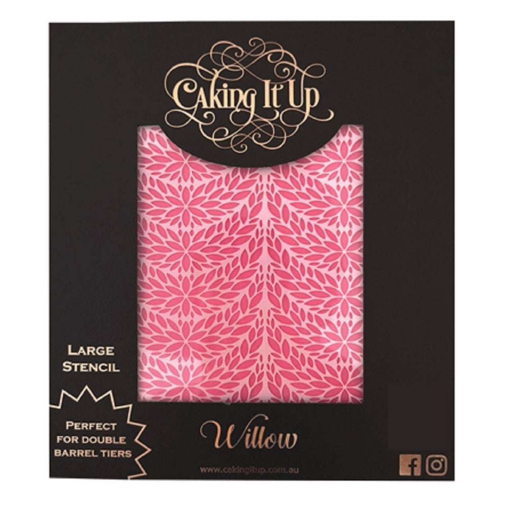 Caking It Up Willow Cake Stencil