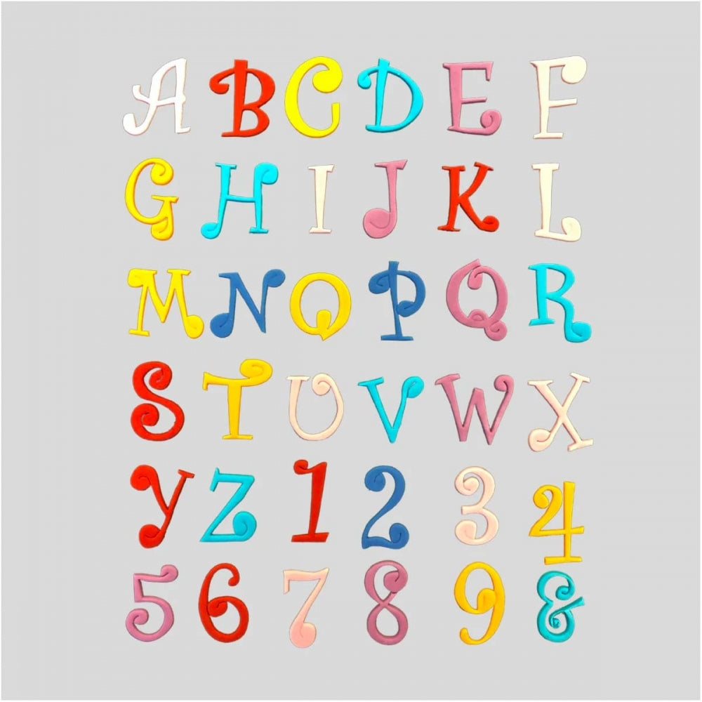 FMM Funky Upper Case Alphabet And Number Tappit Cutter Set
