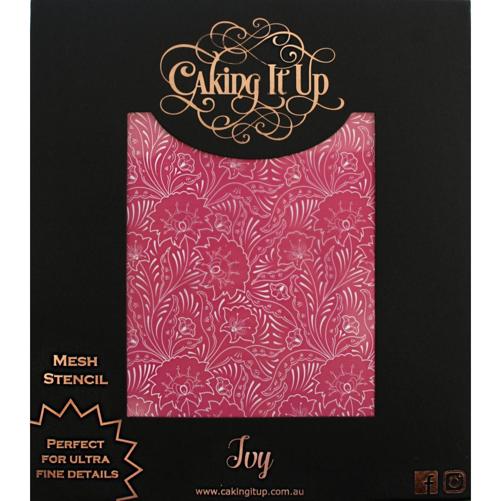 Caking It Up Ivy Mesh Cake Stencil