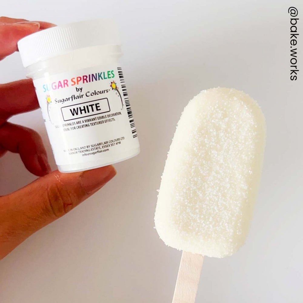 Sugarflair Sugar Sprinkles 40g - White