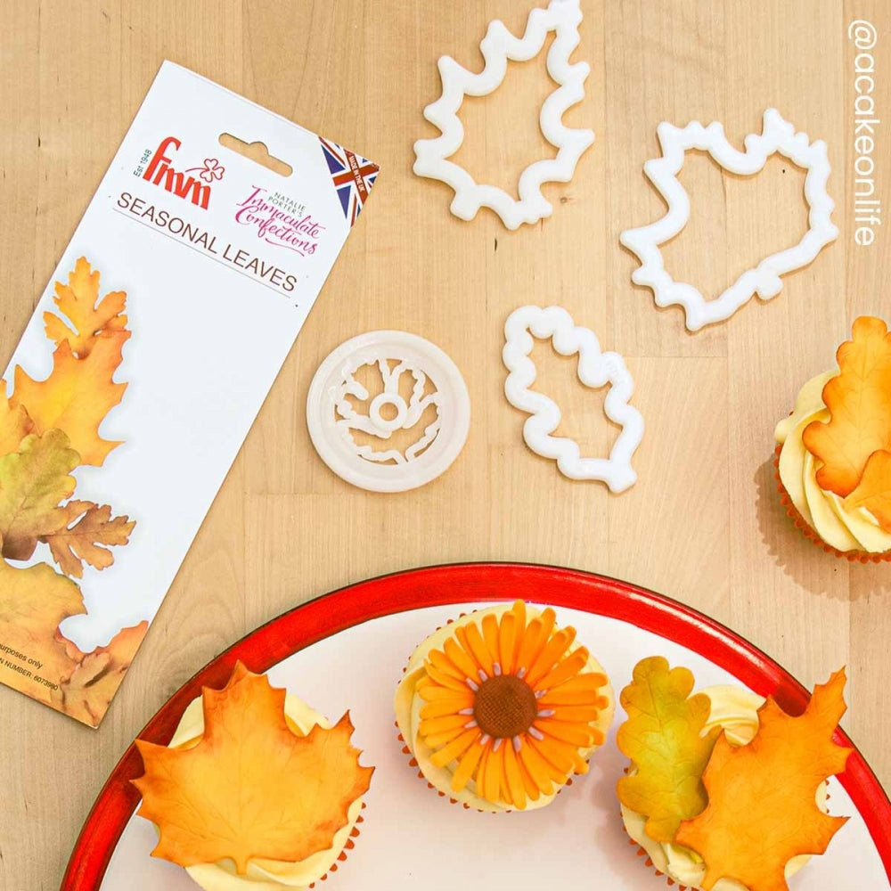 FMM Seasonal Leaves Icing Cutter Set