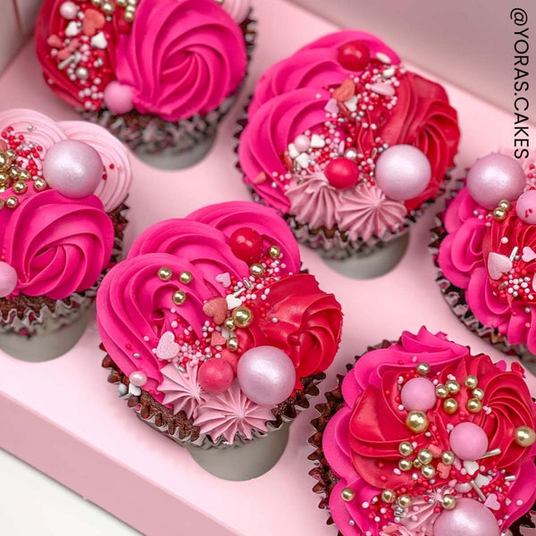 Simply Making 4" Deep Baby Pink Luxury Cupcake Box