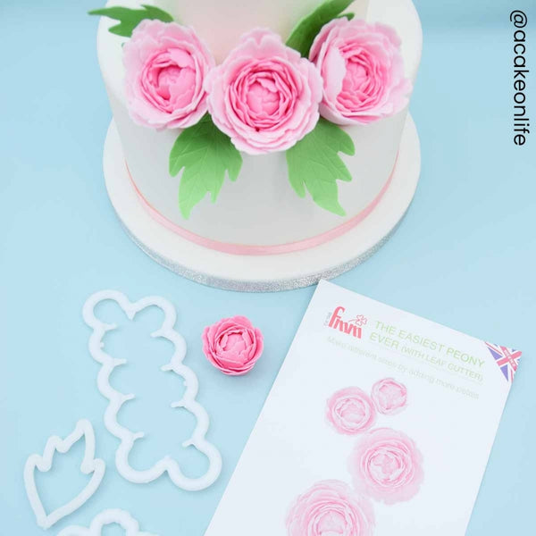 FMM Easiest Peony Ever With Leaf Cutter Set
