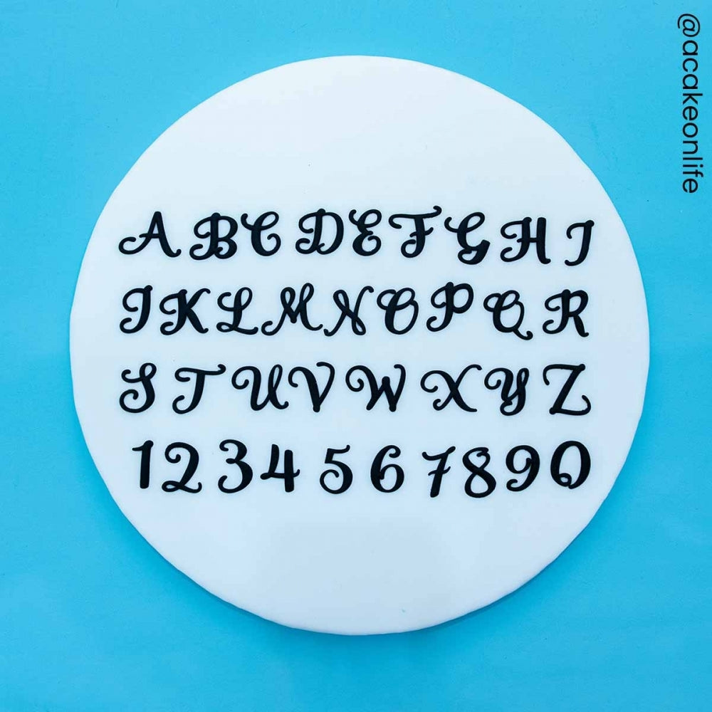 FMM Swirly Alphabet Font Upper Case Cutter Set
