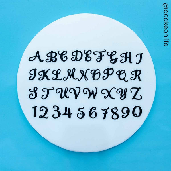 FMM Swirly Alphabet Font Upper Case Cutter Set