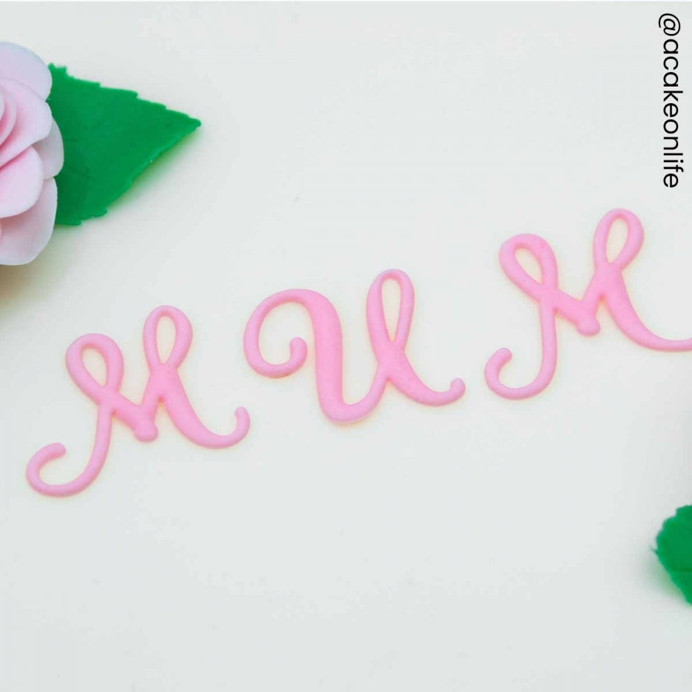 FMM Swirly Alphabet Font Upper Case Cutter Set