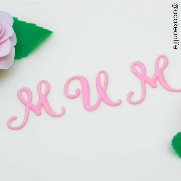FMM Swirly Alphabet Font Upper Case Cutter Set