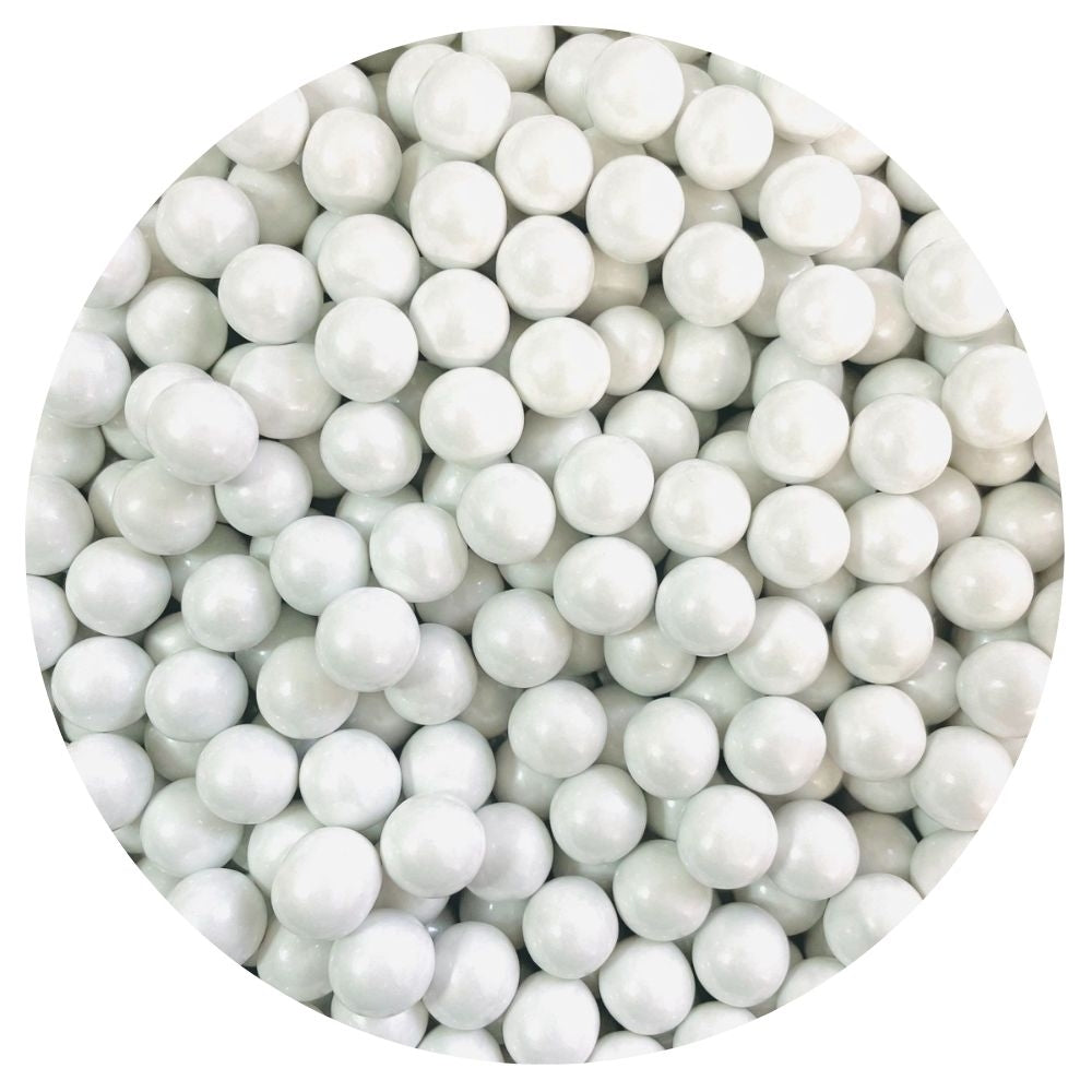 Purple Cupcakes 10mm White Chocolate Filled Sugar Pearls 80g