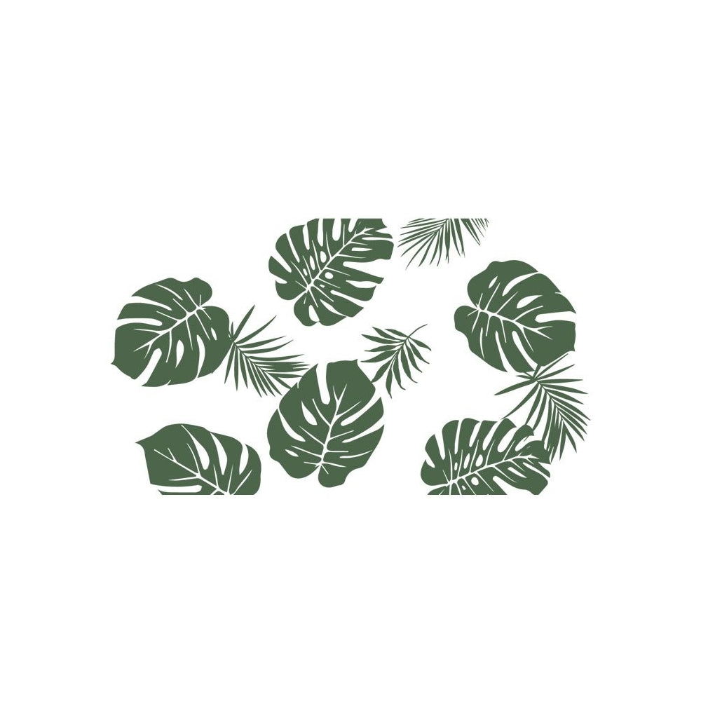 Evil Cake Genius Avalon Tropical Leaf 2-Piece Cake Stencil Set