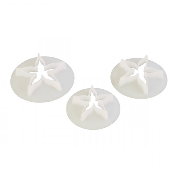 FMM Rose Calyx Icing Cutter Set Of 3 (30mm, 35mm, 40mm) - FMM