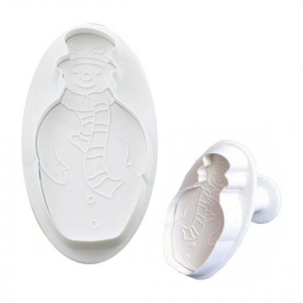 PME Medium And Small Snowman Plunger Cutters 2 Pieces