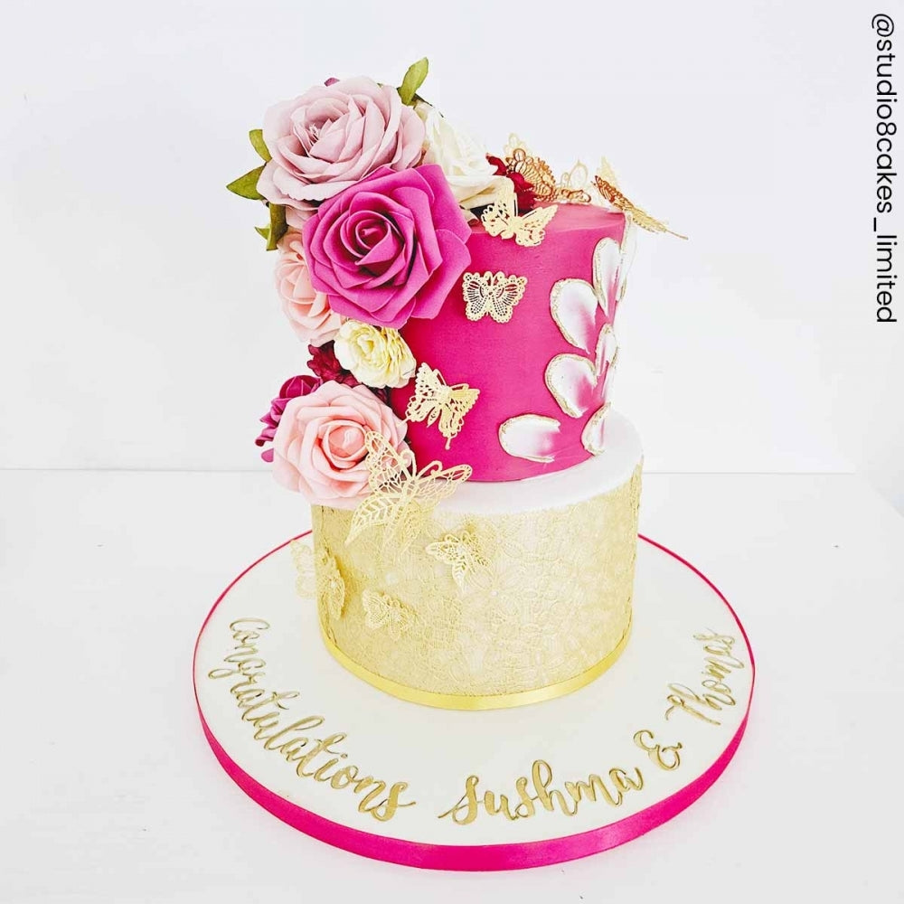 Cake Lace Beautiful Butterflies - 3D Large Lace Mat