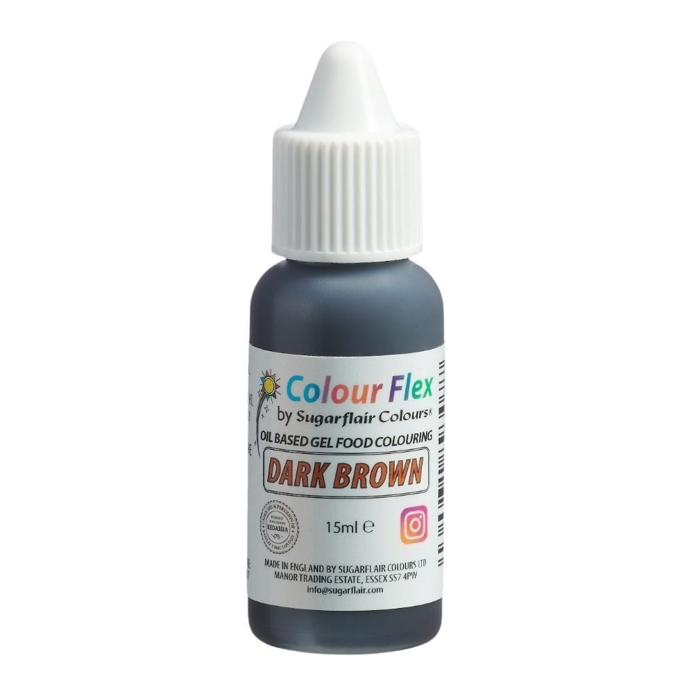 Sugarflair Colour Flex 15ml - Dark Brown