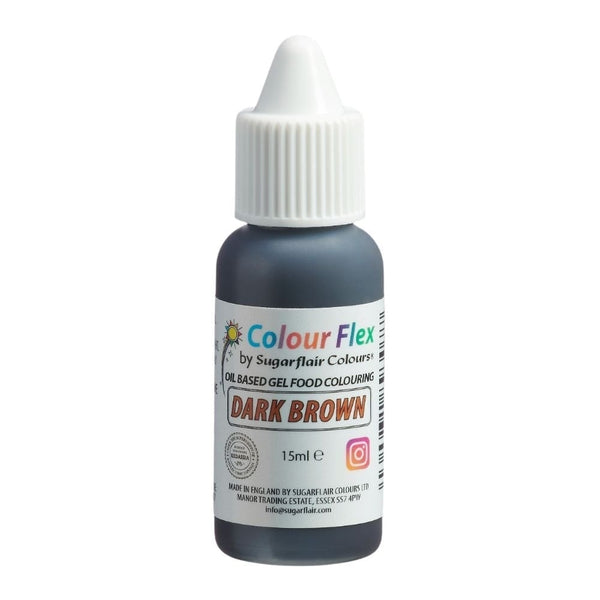 Sugarflair Colour Flex 15ml - Dark Brown