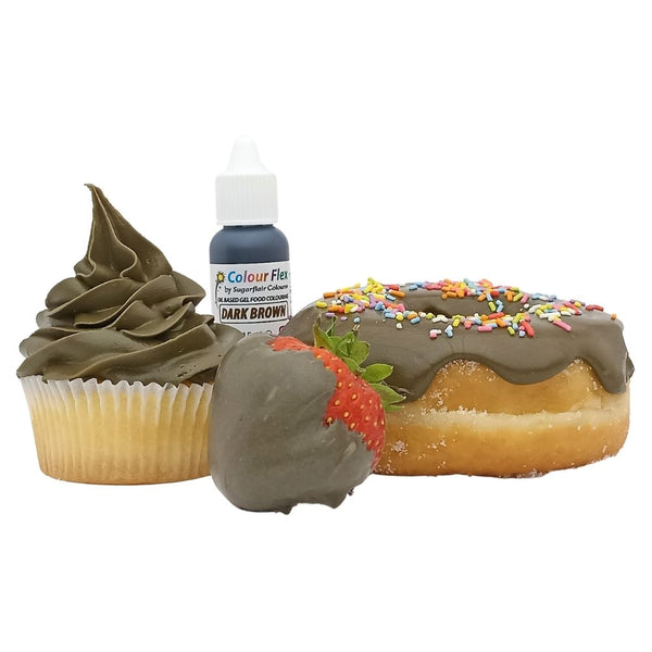 Sugarflair Colour Flex 15ml - Dark Brown