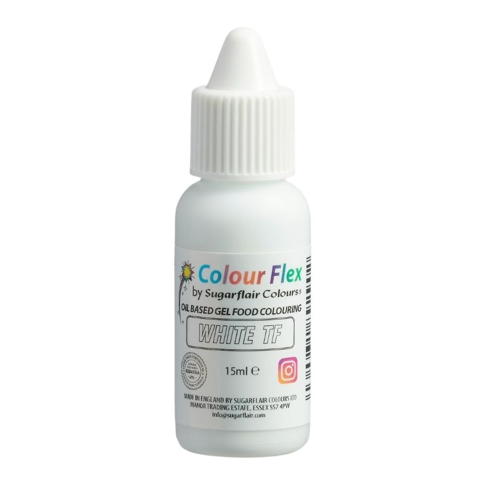 Sugarflair Colour Flex 15ml - White (e171 Free)