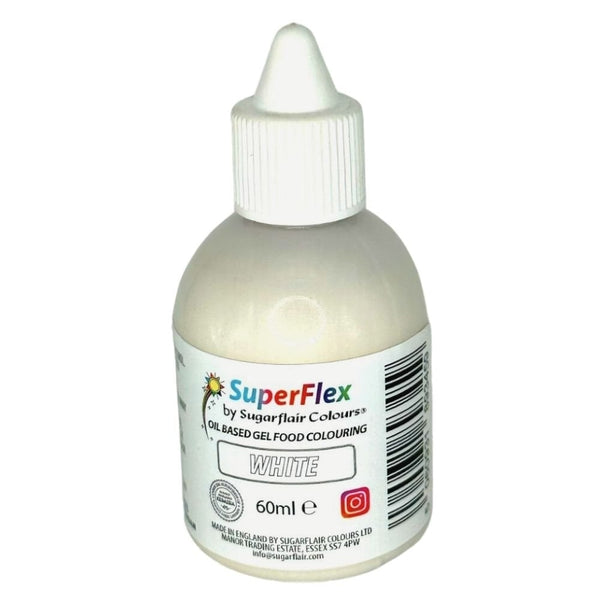 Sugarflair White - Super Flex 60ml - Sugarflair