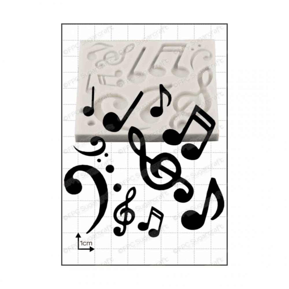 FPC Musical Notes silicone icing mould