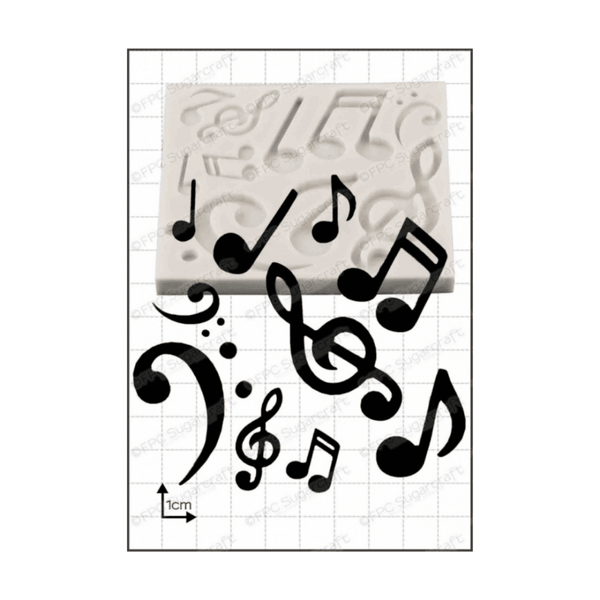 FPC Musical Notes silicone icing mould